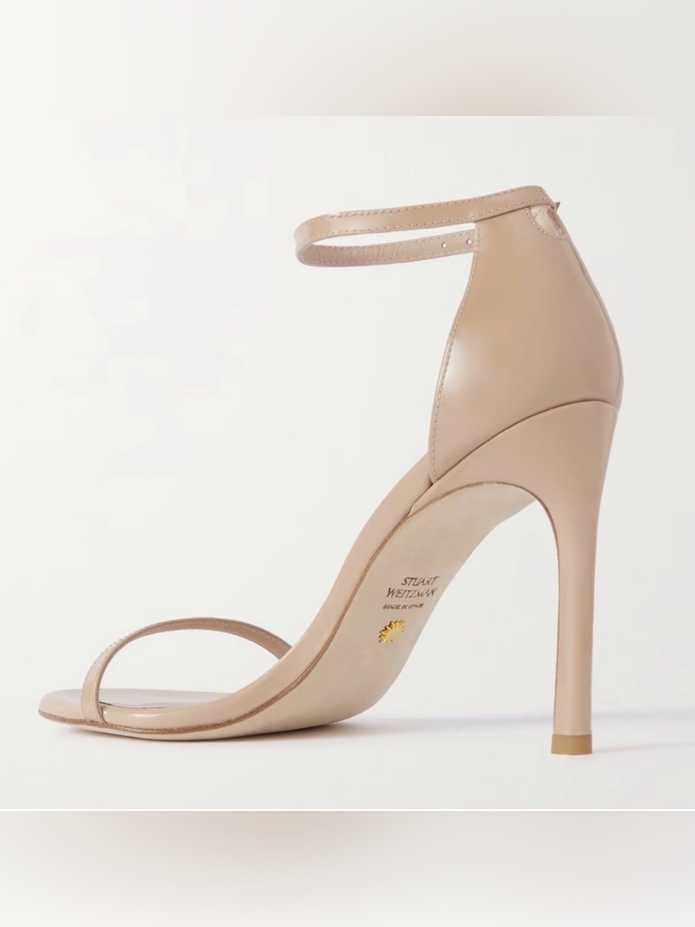 Stuart Weitzman Nudistsong Beige Sandals - Size 9 - Great Condition - Picture 6 of 9